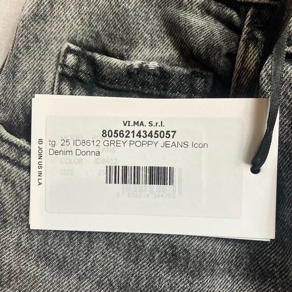 Icon Denim Medium Wash Grey Poppy Jeans Donna